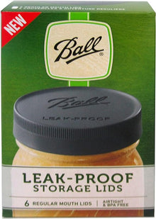  Ball Leak-Proof Storage Lid 6 Pack - Regular Mouth
