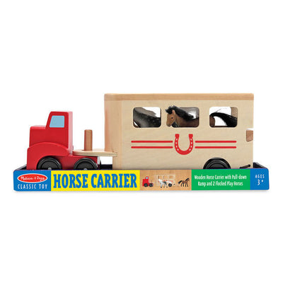 Horse Carrier Wooden Play Set