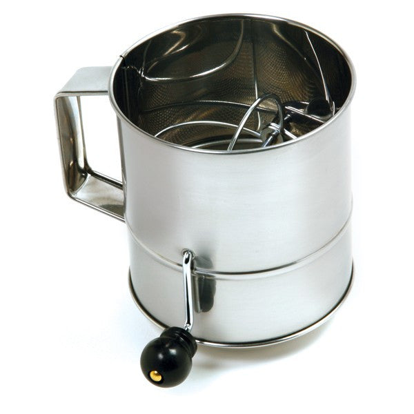 Stainless Steel: 8 Cup Flour Sifter