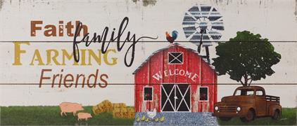 Faith Family Farming Friends Sign