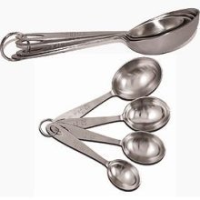 Kitchen:  Stainless Steel Measuring Scoops