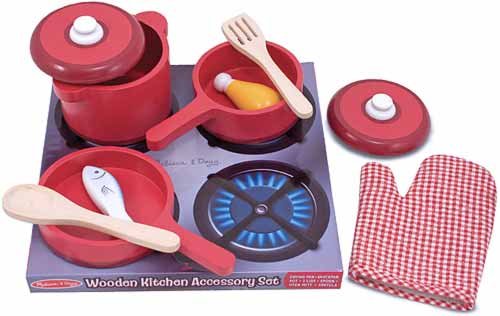 Toy: 8-Pc. Wooden Kitchen Set