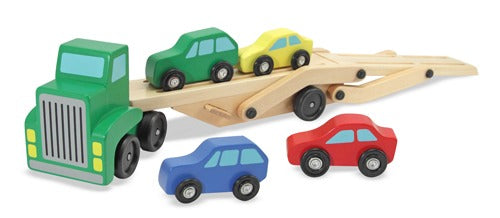 Toys:  Wooden Car Carrier