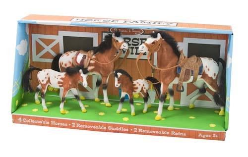 Toys:  4-Pc. Horse Family